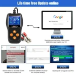 Konnwei KW600 12V akkutesteri autoon ja moottoripyörään