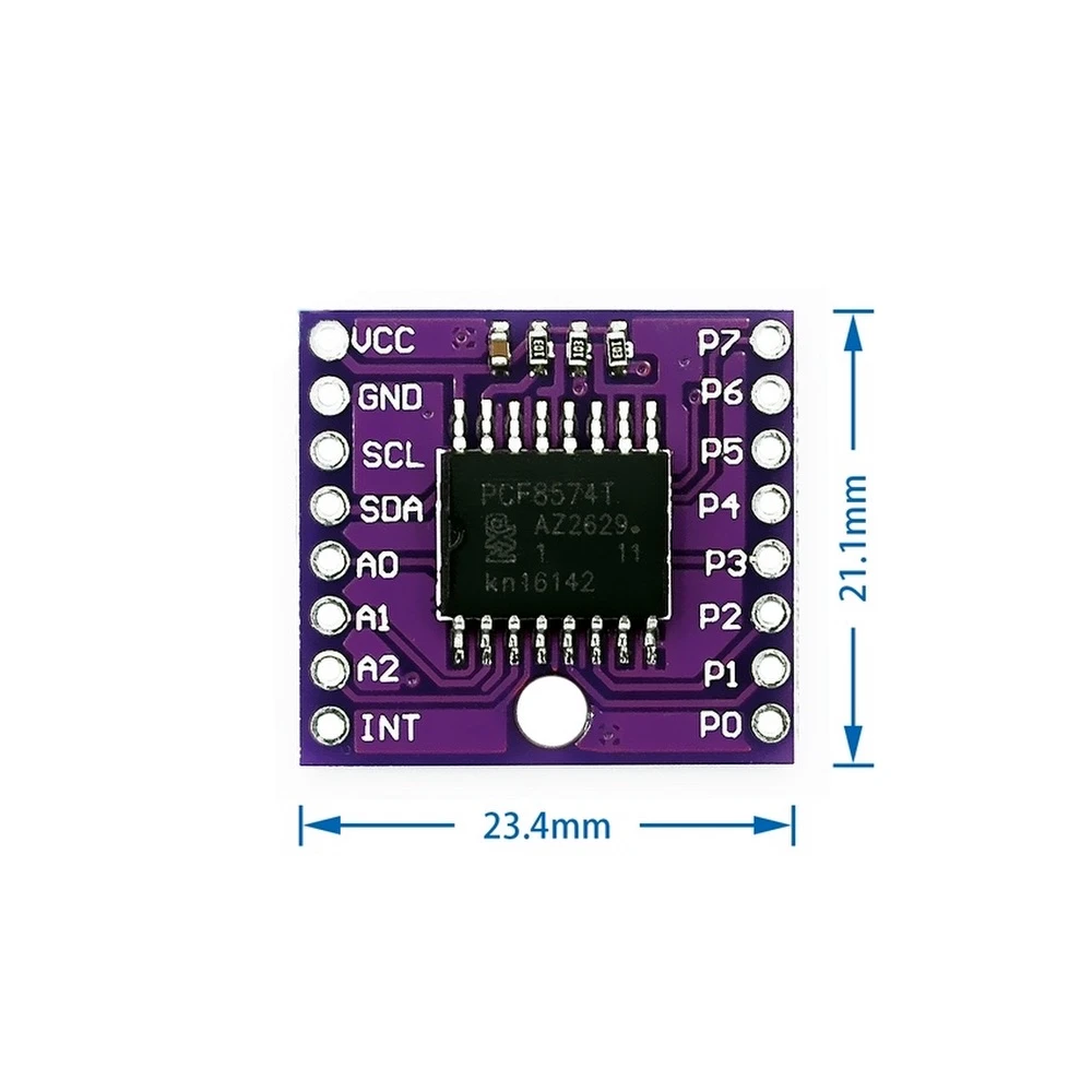 PCF8574T I2C -laajennusmoduuli Arduinoon