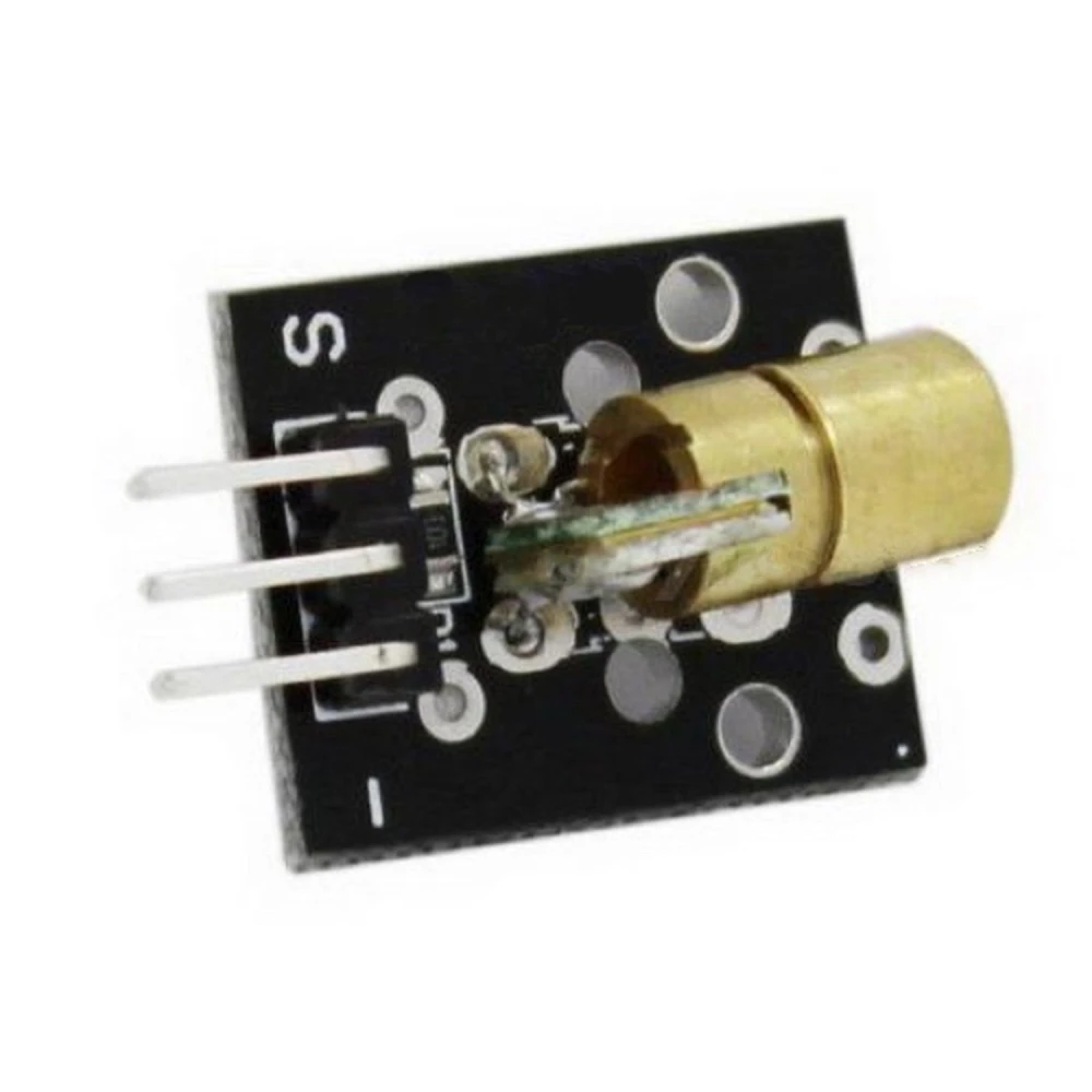 Laserlähetinmoduuli 5V punainen 650 nm 5mW 6mm Arduinoon