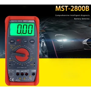 MST-2800B digitaalinen yleismittari suurella LCD-näytöllä autoihin