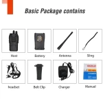 2 kpl Baofeng BF-888S UHF 5W radiopuhelinpakkaus kuulokkeilla