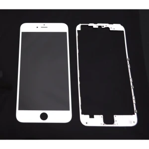 iPhone 6 Plus valkoinen lasinäyttö liimakehyksellä korjaukseen