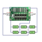 Detalle de la placa equilibrada para batería de litio 3S 60A