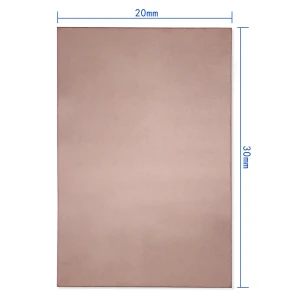 FR4-lasikuituinen PCB-kuparilevy 20x30cm yksipuolinen DIY