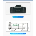 Vista frontal del programador universal USB XGecu T48