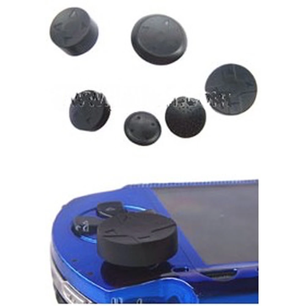 PSP Analog Stick Armor 6in1 -kit musta korjaukseen ja vaihtoon