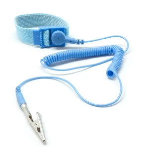 Säädettävä ESD-ranneke maadoituskaapelilla elektroniikkaan