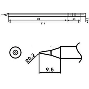 Aoyue LF-I juotoskärki vastuksella - alkuperäinen varaosa