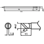 Aoyue LF-K juotoskärki vastuksella - alkuperäinen varaosa