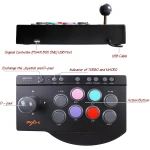 PXN 0082 arcade stick PS3:lle – monialustainen arcade-ohjain