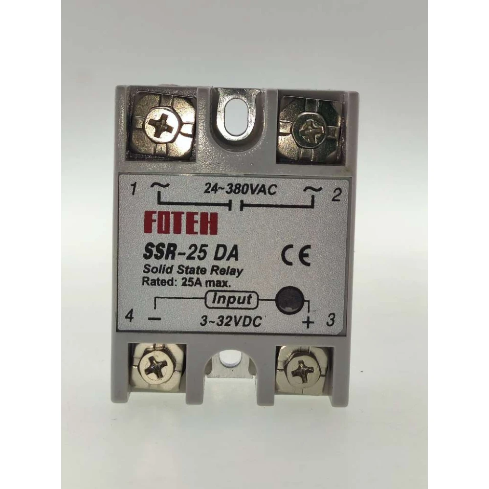 Fotek SSR-25 25A puolijohderele tehokkaaseen ohjaukseen