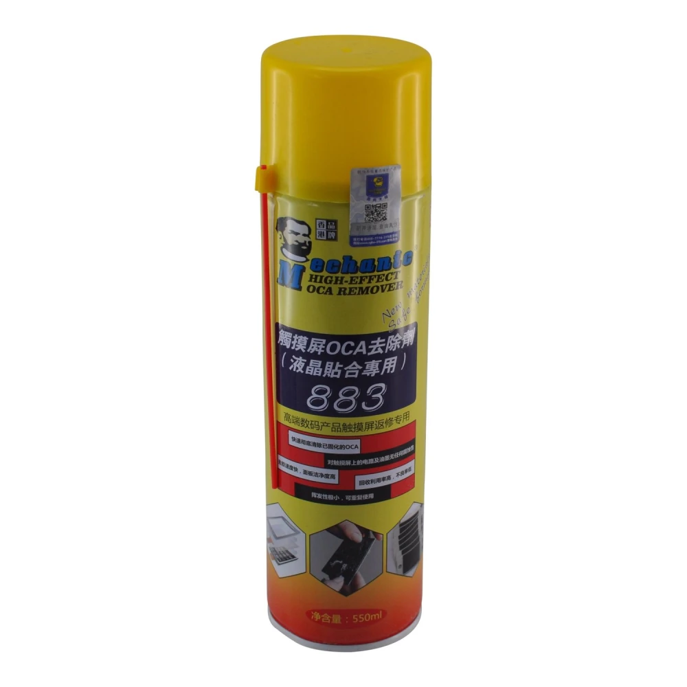 Aerosol Removedor de Pegamento OCA 883 Limpiador LCD 550ml Mechanic para reparación de pantallas LCD