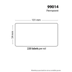 220 tarran rulla, koko 101x54mm, yhteensopiva Dymo 99014