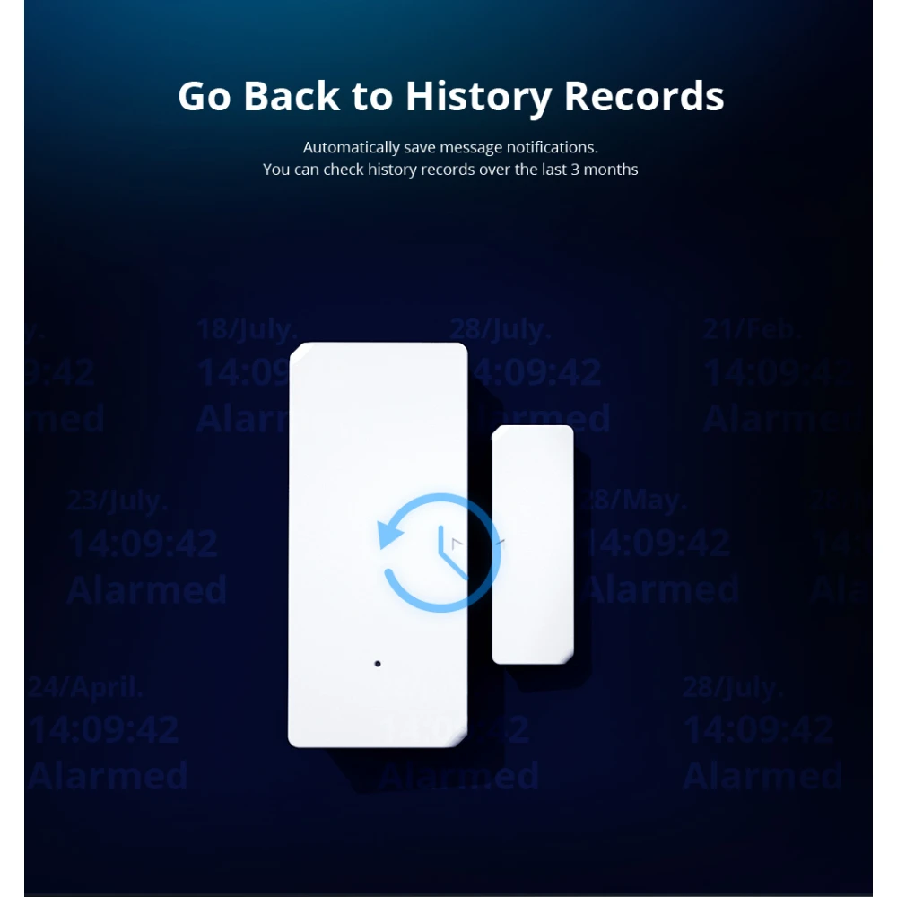 SONOFF DW2 RF langaton ovi- ja ikkunatunnistin kodin hälytykseen