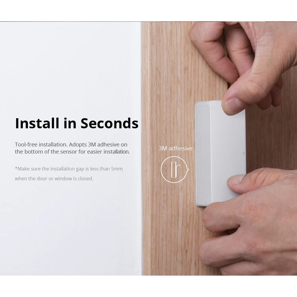 SONOFF DW2 RF langaton ovi- ja ikkunatunnistin kodin hälytykseen