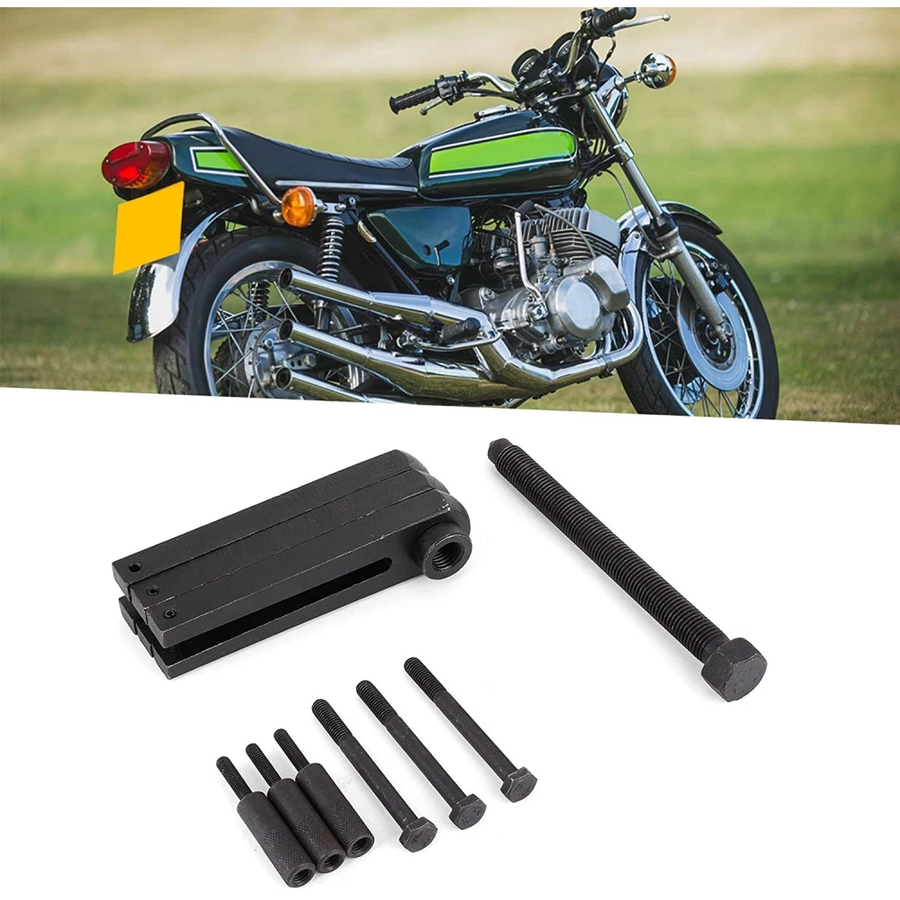 Separador de pernos de cárter TSX TOOL en uso para desmontar motor de motocicleta