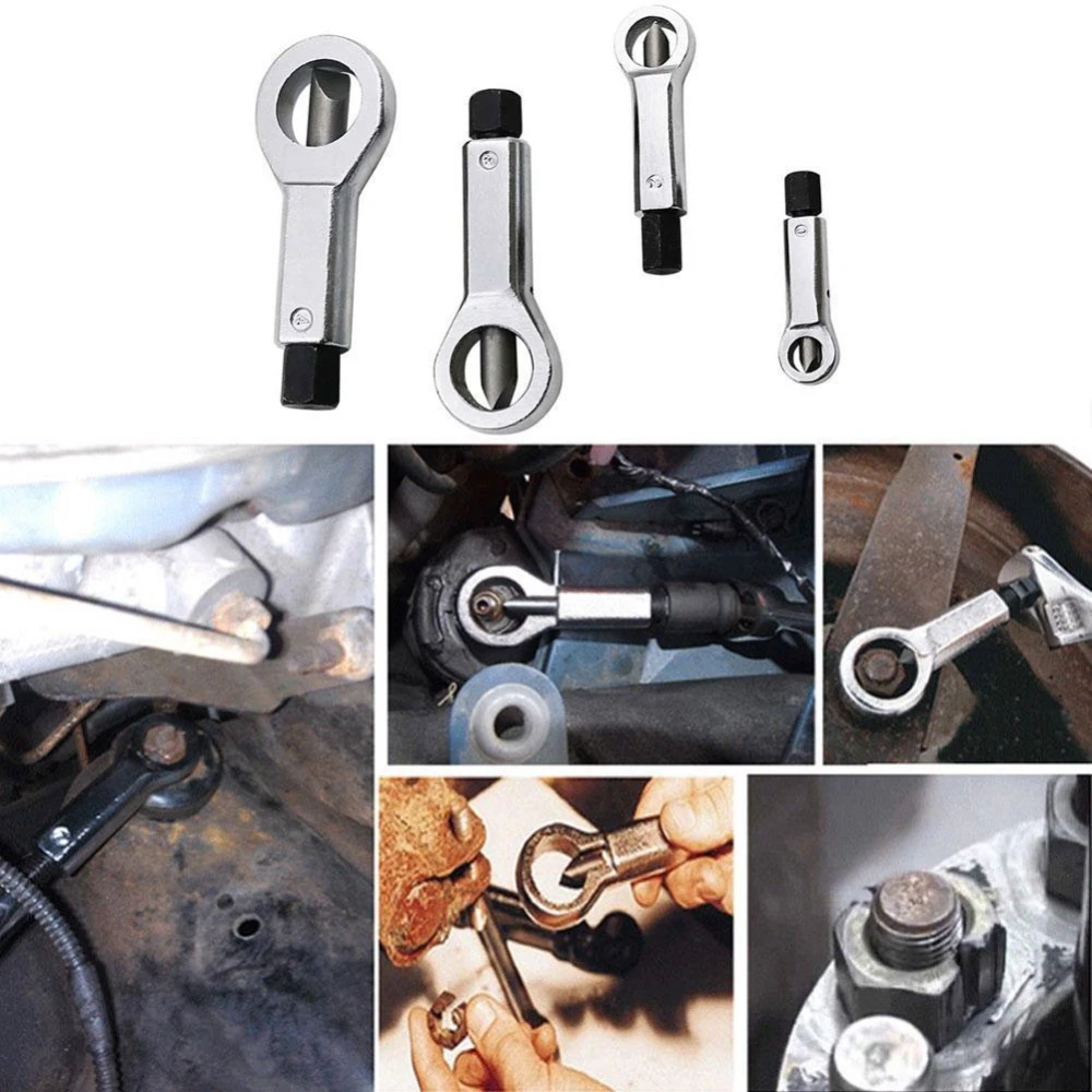 4-osainen metallinen mutterinmurtaja ja pultinavaaja TSX TOOL