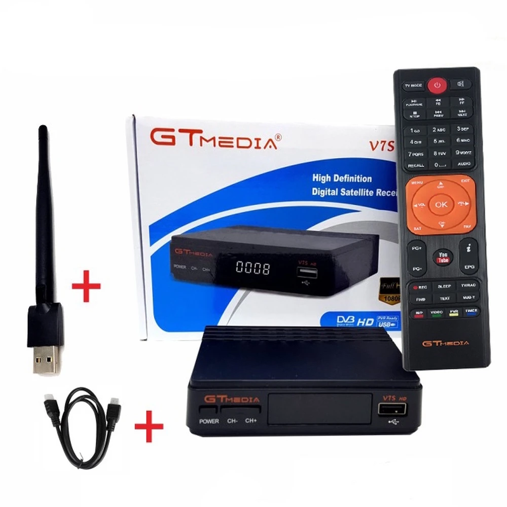 GTMEDIA Freesat V7S HD satelliittivastaanotin USB WiFi