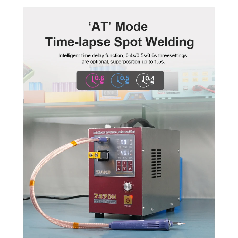 Sunkko 737DH pistehitsauskone litiumakkujen rakentamiseen 18650 14500 21700
