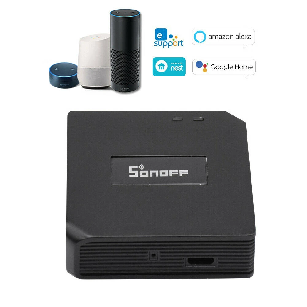 Sonoff RF Bridge 433MHz WiFi langaton, yhteensopiva Alexan ja Google Homen kanssa