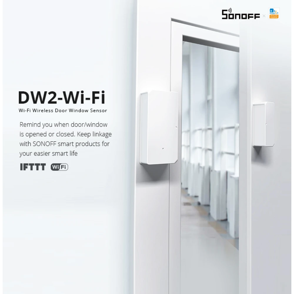 SONOFF SDW2 WiFi ovi- ja ikkunasensori langaton