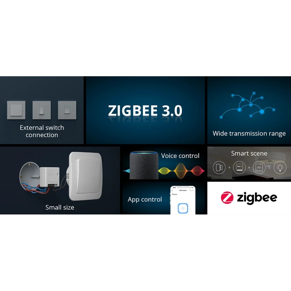 SONOFF ZBMINI ZigBee mini älykytkin valojen 2-tie ohjaukseen