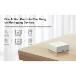 Interruptor SONOFF SNZB-01 con conexión ZigBee y app eWeLink