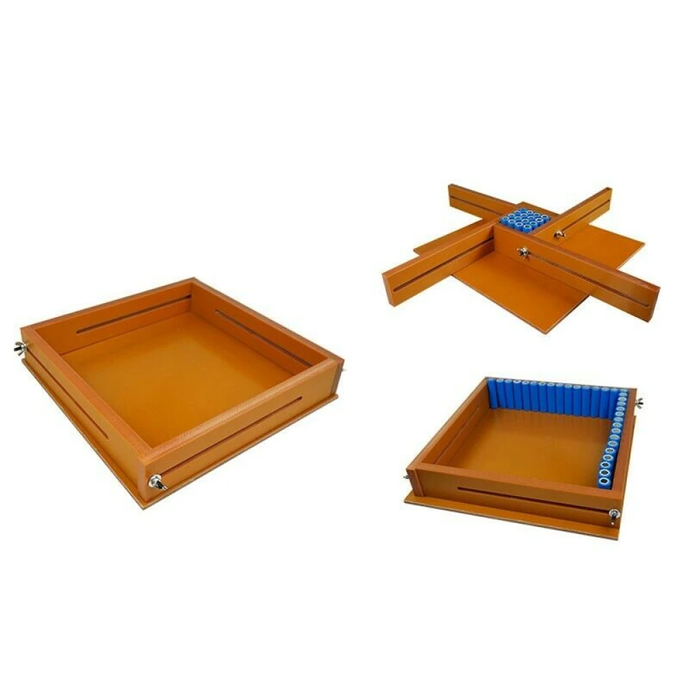 Säädettävä 18650-akkujen pidike 6x16 akkupaketteihin