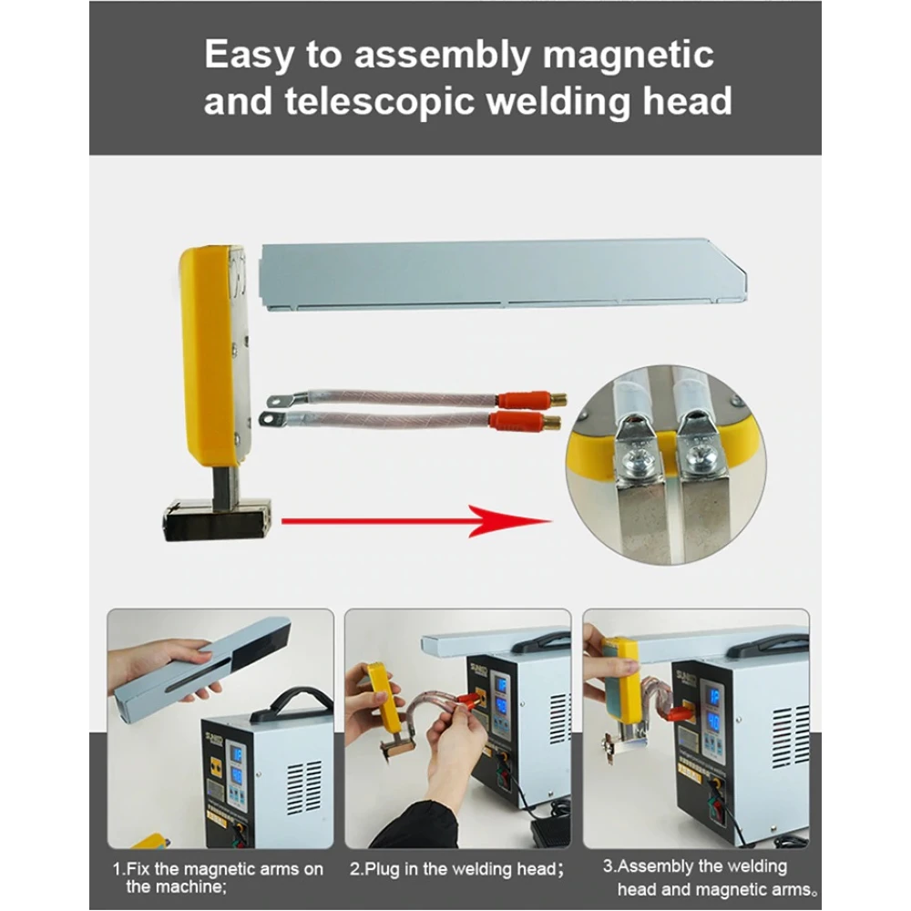 SUNKKO 738AL: pistehitsauskone 18650-litiumakuille