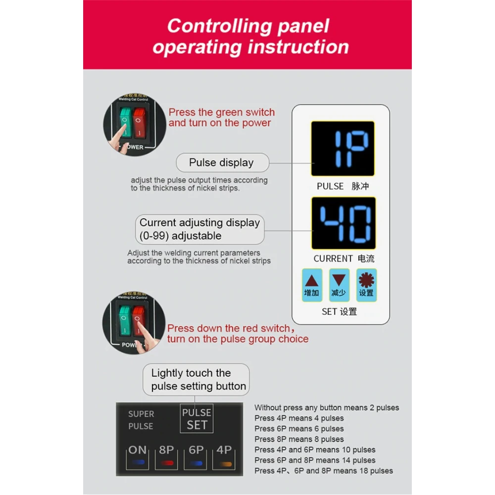 SUNKKO 738AL: pistehitsauskone 18650-litiumakuille