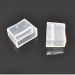 Läpinäkyvä PVC-päätykorkki LED-nauhalle 220V AC 14mm