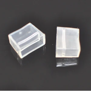 Läpinäkyvä PVC-päätykorkki LED-nauhalle 220V AC 14mm