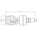 4 mm naarasliittimet punainen musta 60V 50A 2 kpl Amass paneeliin