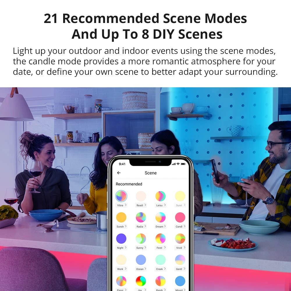 SONOFF L2 Lite WiFi LED-nauha 5 metriä kaukosäätimellä ja sovelluksella