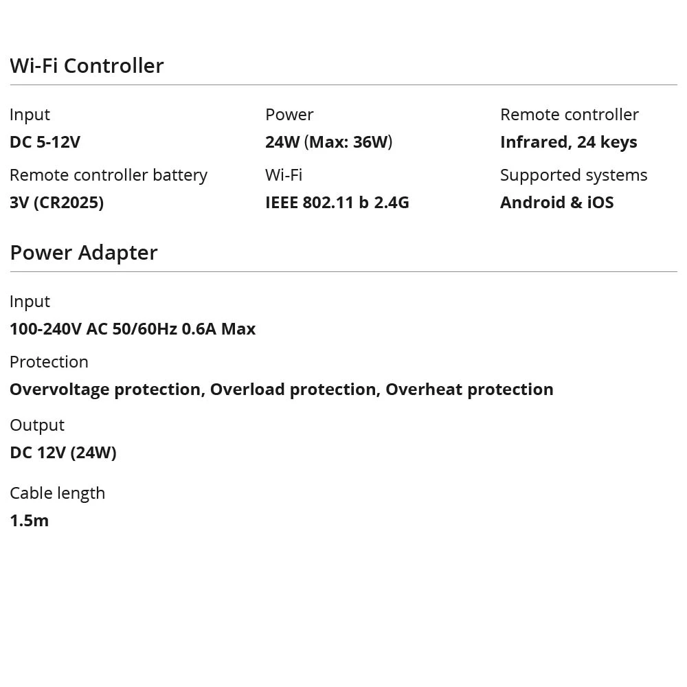 SONOFF L2 Lite WiFi LED-nauha 5 metriä kaukosäätimellä ja sovelluksella