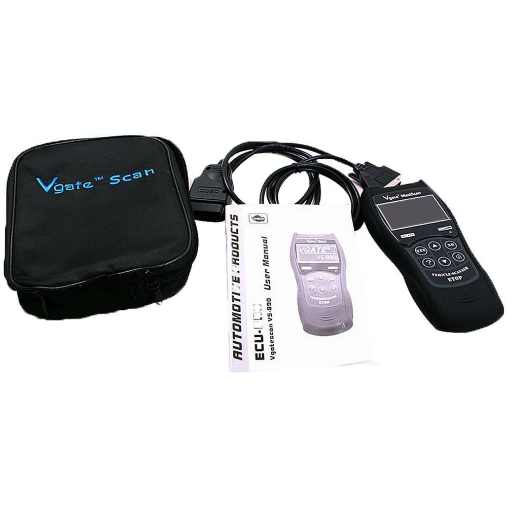 Vista del conector OBDII de 16 pines del Vgate Maxiscan Vs890