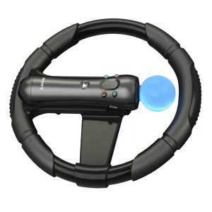Ohjauspyörä Playstation Move PS3:lle realistisella muotoilulla ja liukumattomalla otteella