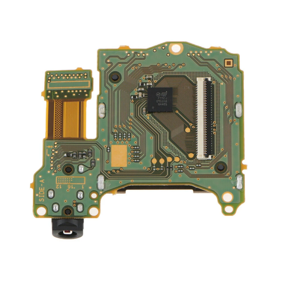 Nintendo Switch -kortinlukija kuulokeliitännällä ja kasettipaikalla